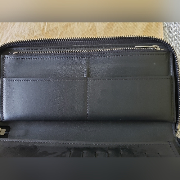 Authentic Louis Vuitton Damier Infini Zippy Black Long Wallet unisex - Picture 4 of 12